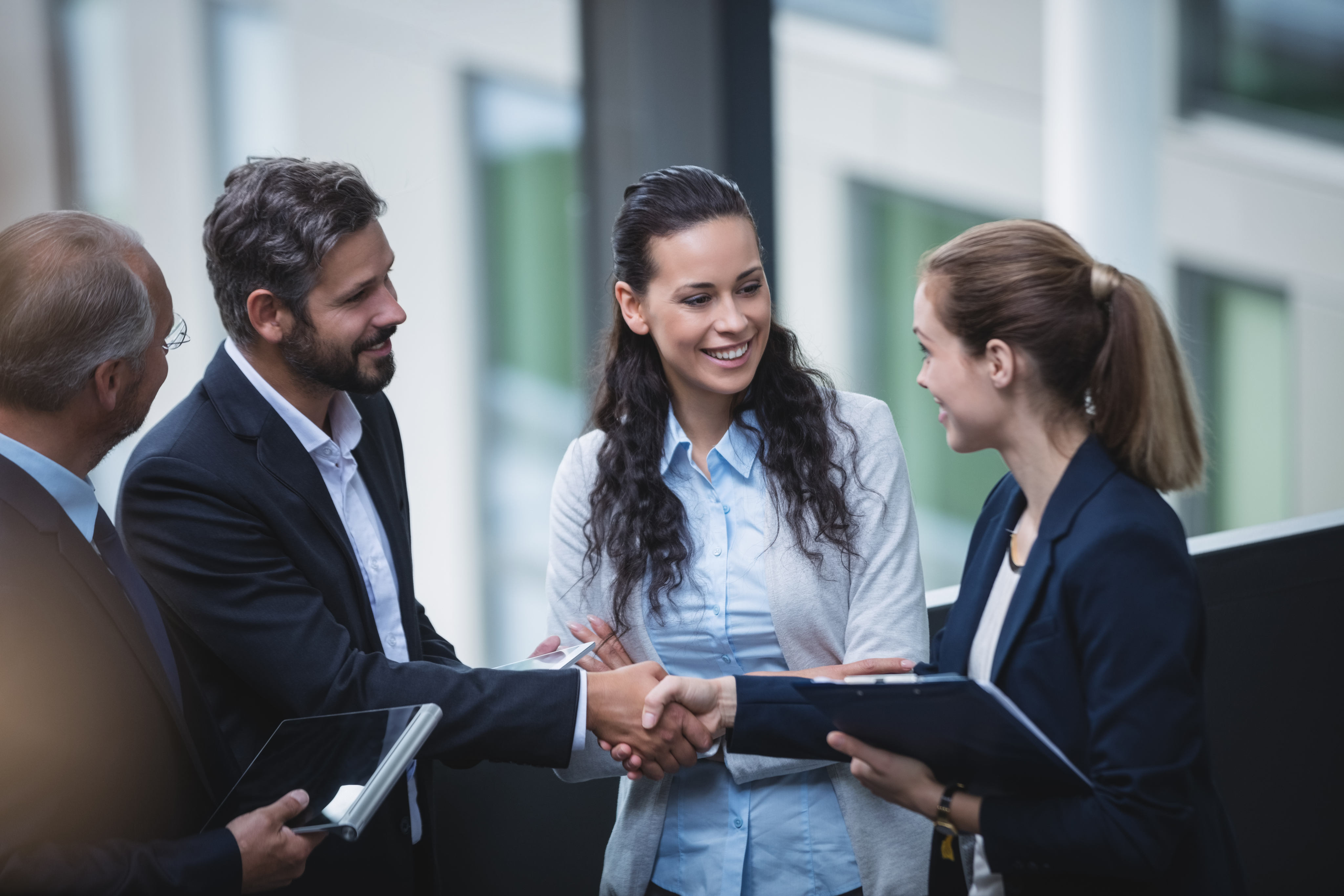 Business introduction meeting